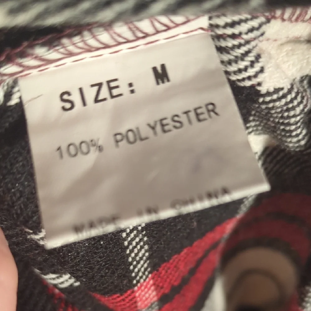 Plaid Women's Jacket - Black, Red, Cream - Picture 2 of 4